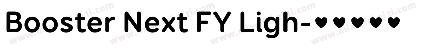 Booster Next FY Ligh字体转换